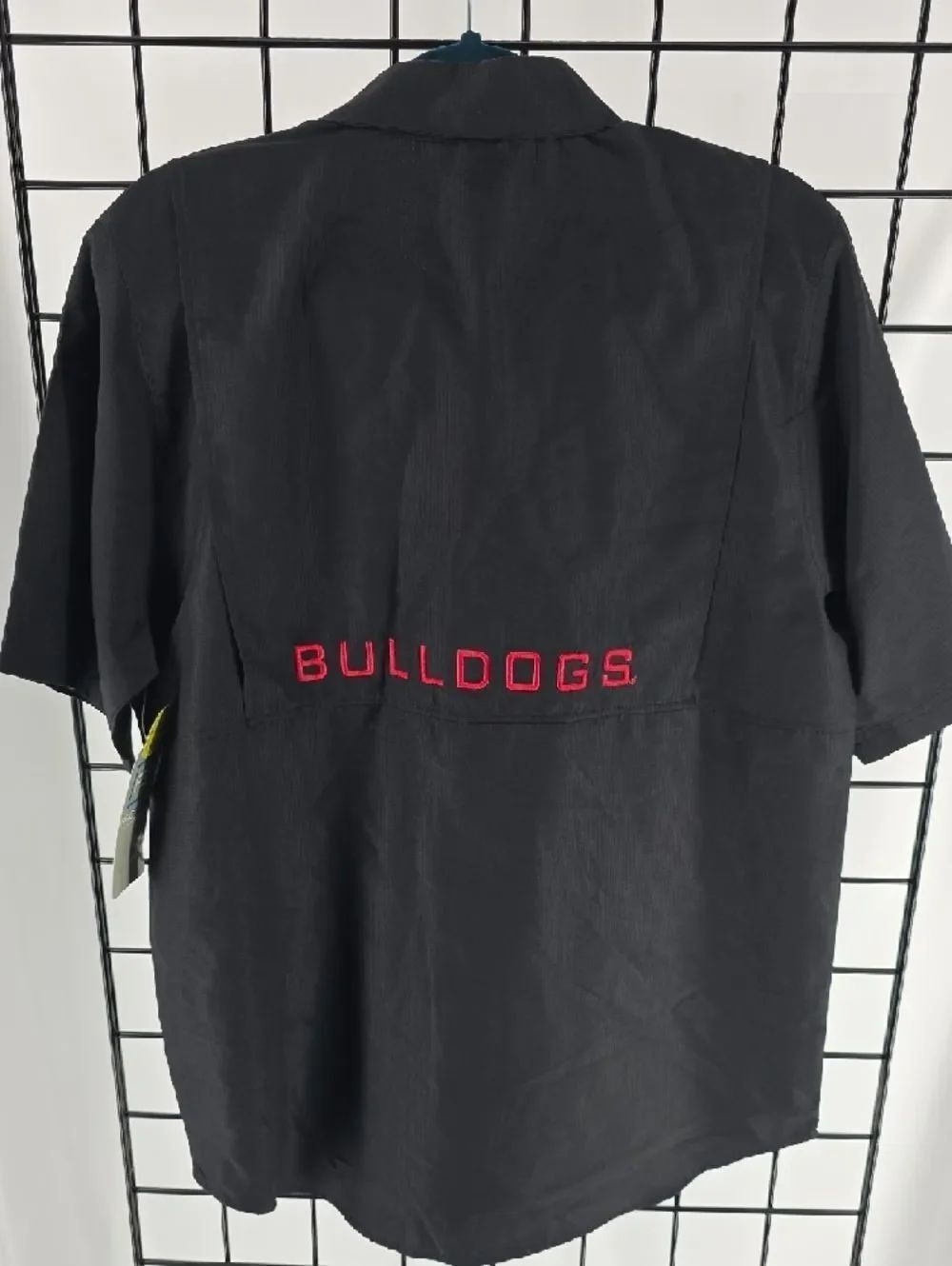 Georgia Bulldogs ProEdge Black Short-Sleeve Button-Down Shirt - Picture 6 of 7